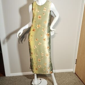 Floral Green Maxi Dress